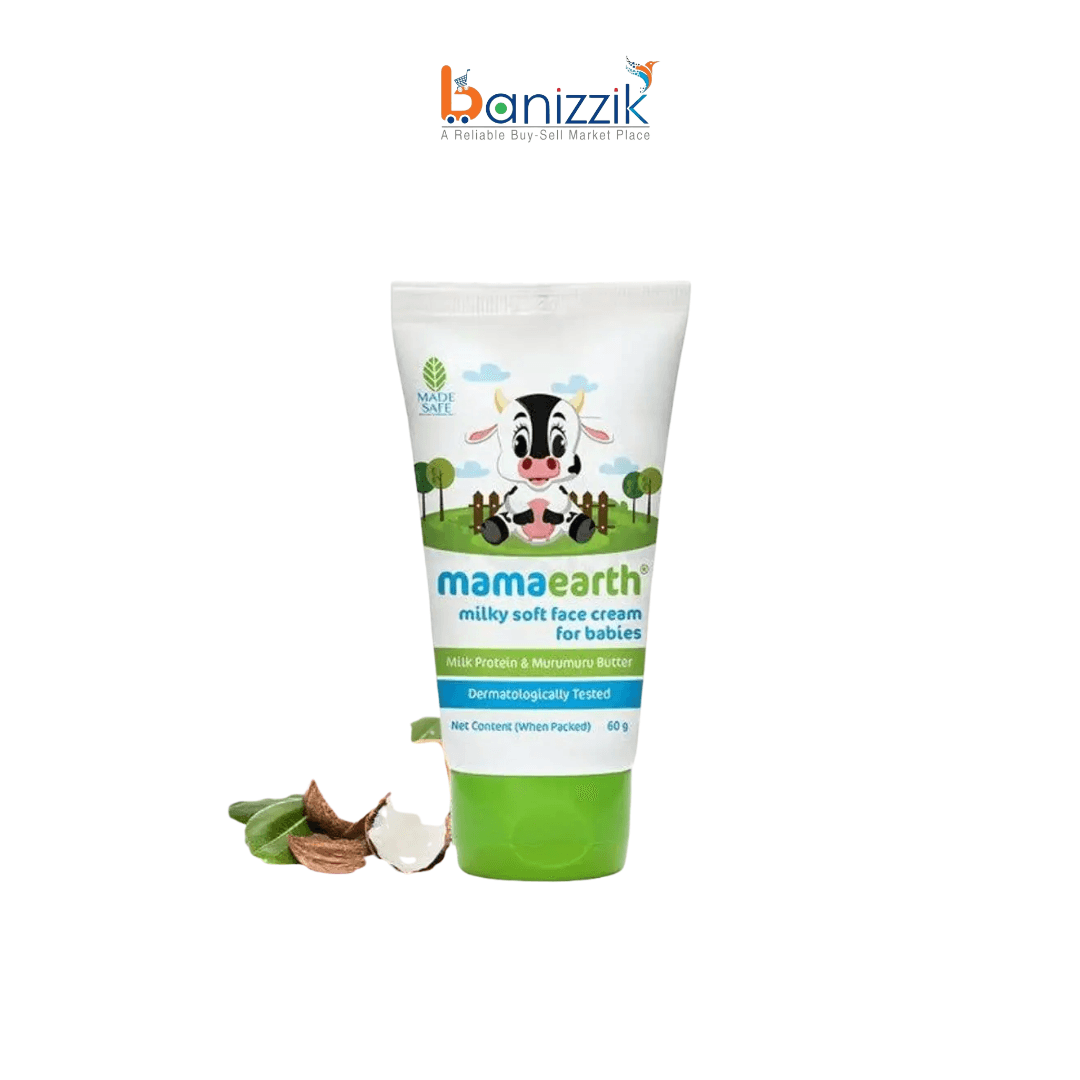Mamaearth-Milky Soft Face Cream With Murumuru Butter for Babies, 60 ml