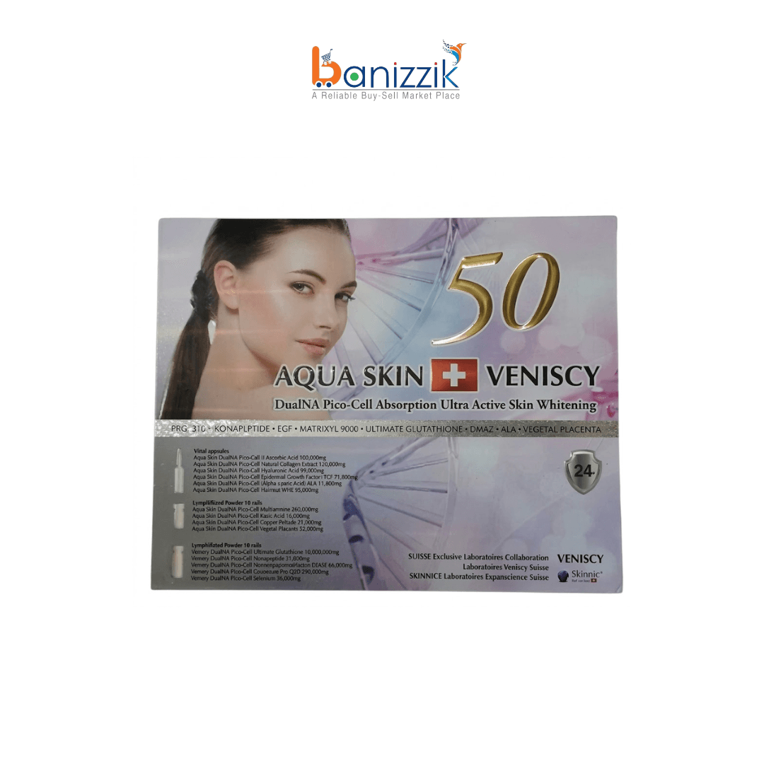 Aqua Skin Veniscy 50 DualNA Pico Cell Absorption Ultra Active Skin Whitening