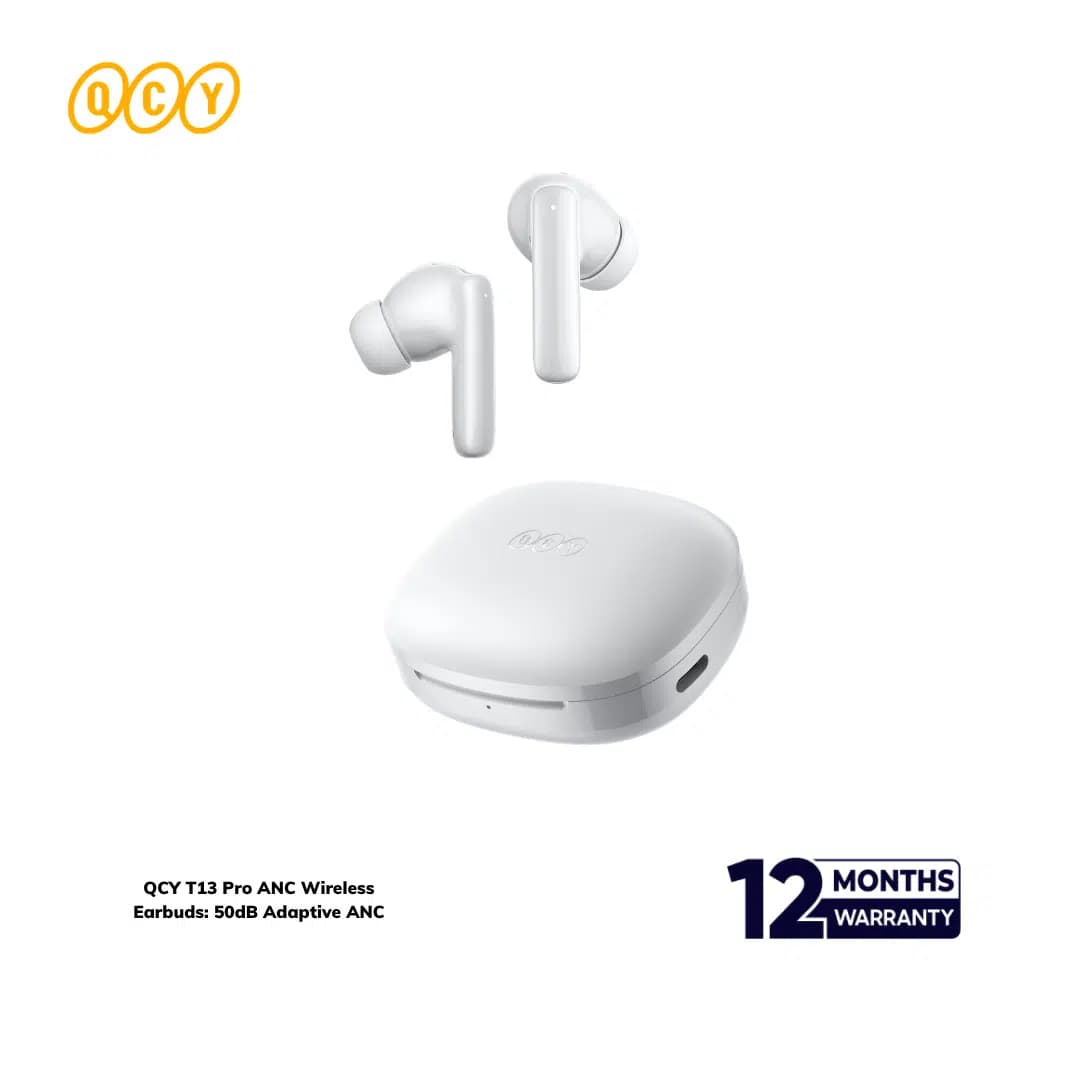 QCY T13 Pro ANC Wireless Earbuds: 50dB Adaptive ANC (HT23)