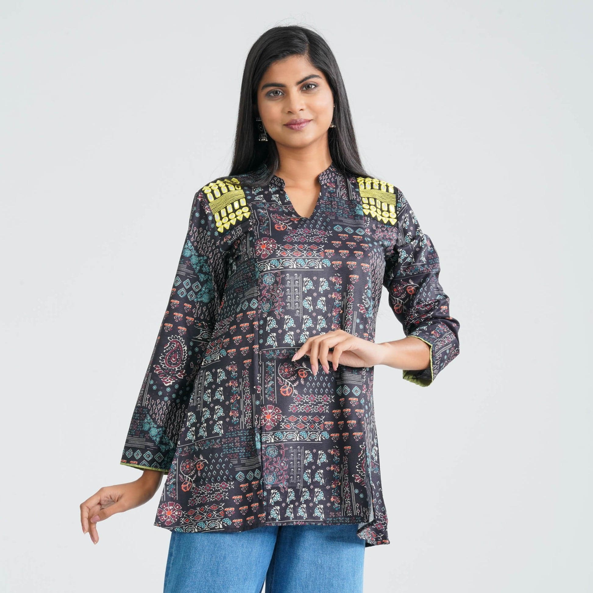Women’s Digital Printed Silk Top Premium Collection